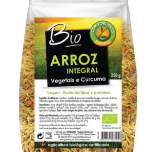 Arroz Integral Bio vegetais/curcuma 100% 250g